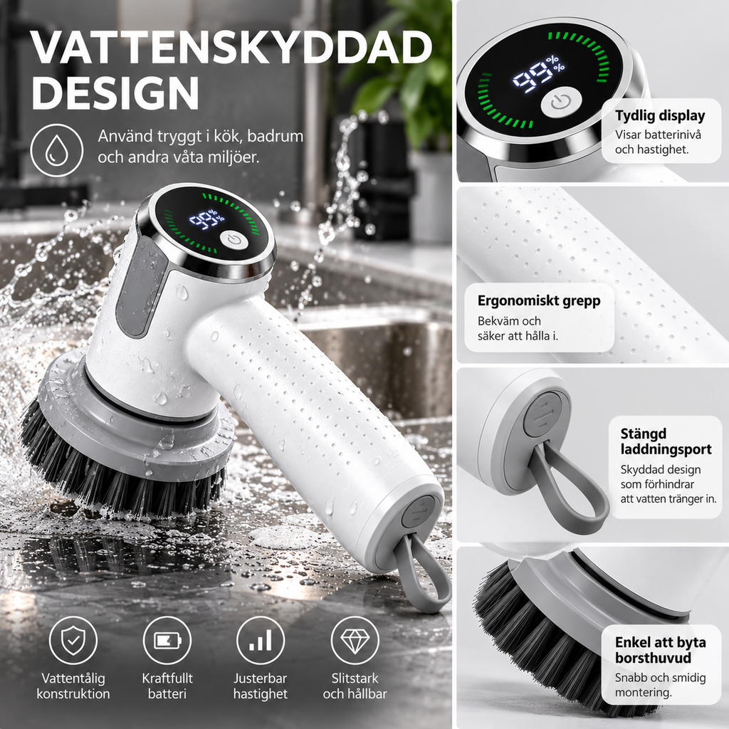 Elektrisk rengöringsborste