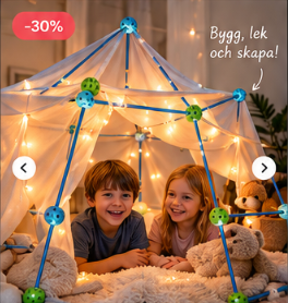 DIY kojbygge - Bygg slot, tält och tunnlar för barn